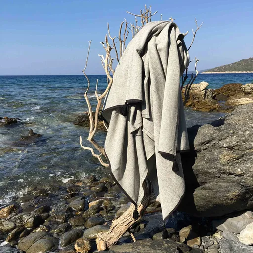 Prosop de plaja, L'essentiel Maison, Harmony, Gri