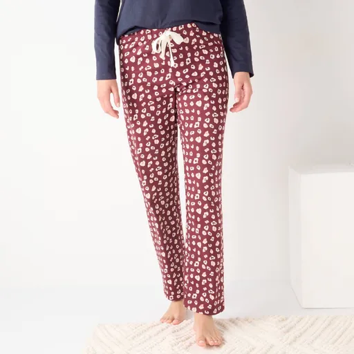 Pantaloni lungi de pijama cu imprimeu integral