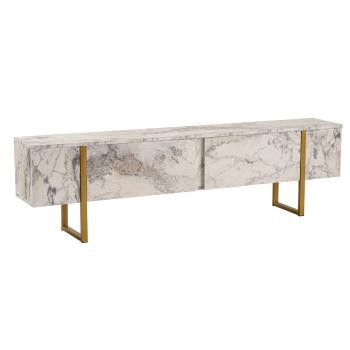 Masă TV Serenity Gold, gri