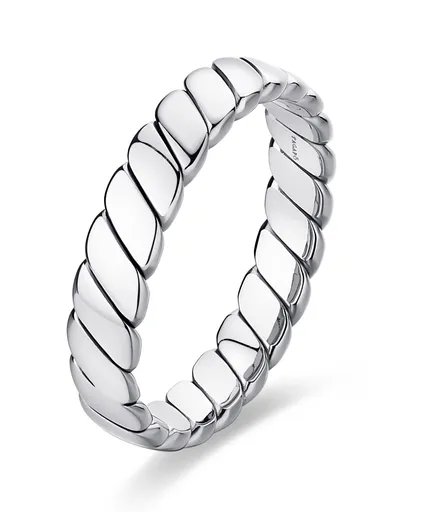 S'Agapõ Inel elegant din oțel pentru femei For Love SFV43 56 mm