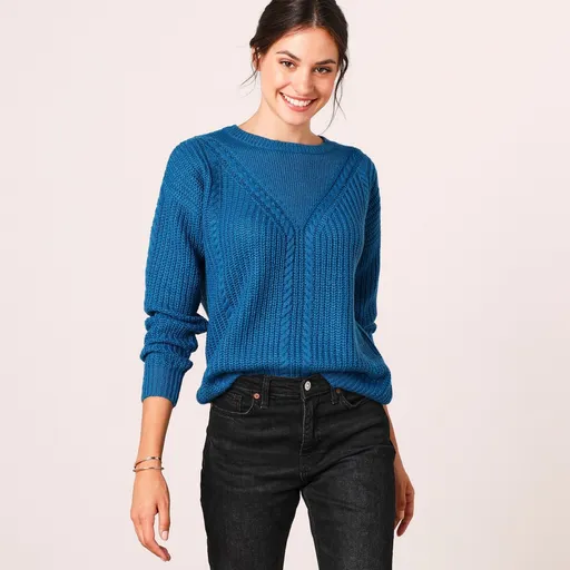 Pulover cu model împletitură