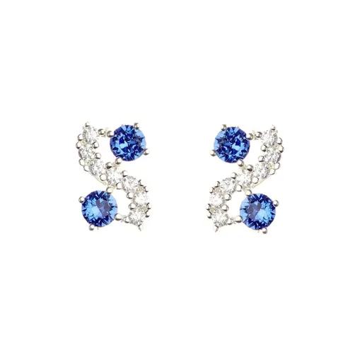 Oliver Weber Cercei de lux cu cristale albastre Meridian Lumiere 23243