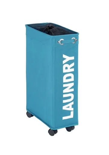 Cos de rufe, Wenko, Corno, 43 L, 18.5 x 60 x 40 cm, poliester/polipropilena, albastru