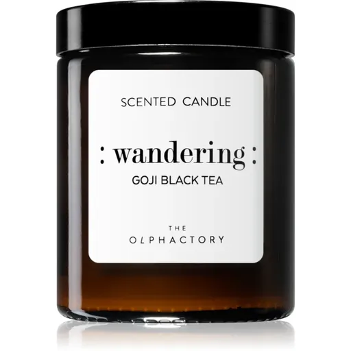 The Olphactory Wandering Goji Black Tea lumânare parfumată Wandering 135 g