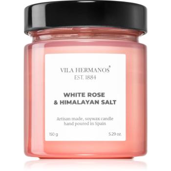 Vila Hermanos Apothecary Rose White Rose & Himalayan Salt lumânare parfumată 150 g