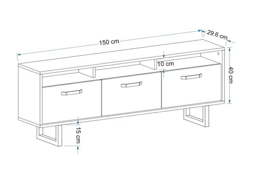 Set scaun de bar (2 bucăți), Hanah Home, Rubi, Gri/Negru