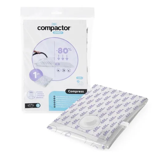 Compactor Sac de depozitare sub vid Compress LLavandă 100 l, 70 x 100 cm, mov, 10 buc.