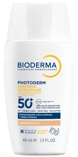 Bioderma Fluid de protecție nuanțat SPF 50+ Photoderm (XDefense Ultra-Fluid Tinted) 40 ml 02