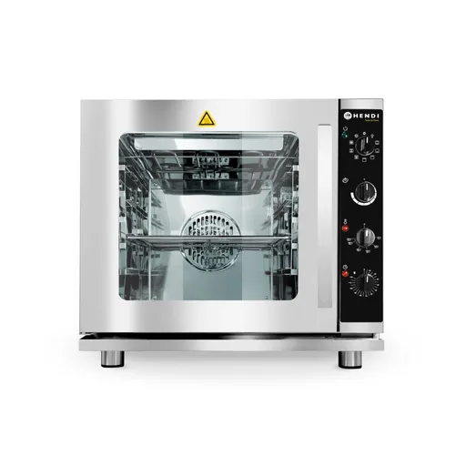 Cuptor inox profesional cu convectie, abur si gratar 4 x GN 2/3, max 280˚C., Hendi