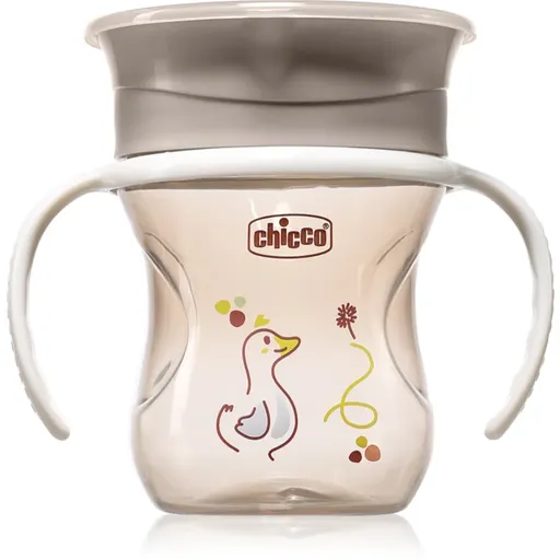 Chicco 360 Perfect X 12m+ cană pentru antrenament cu mânere Grey 200 ml