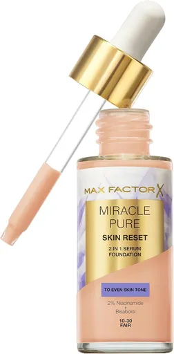 Max Factor Machiaj și ser 2in1 Miracle Pure Serum Foundation 30 ml 10-30 Fair