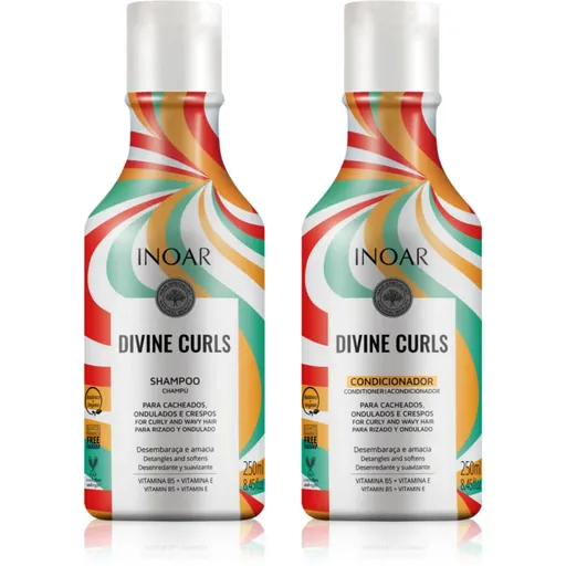 INOAR Curls set pentru păr creț 2x250 ml