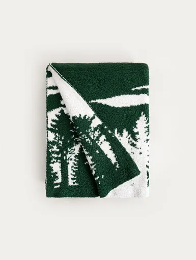 Patura Porto, Homla, 130x170 cm, poliester, verde/alb