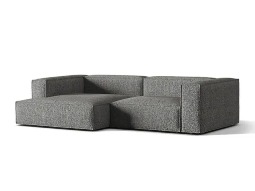 Coltar modular stanga 4 locuri, Nuria-260, Micadoni Home, 292x147x72 cm, tesatura boucle, grafit