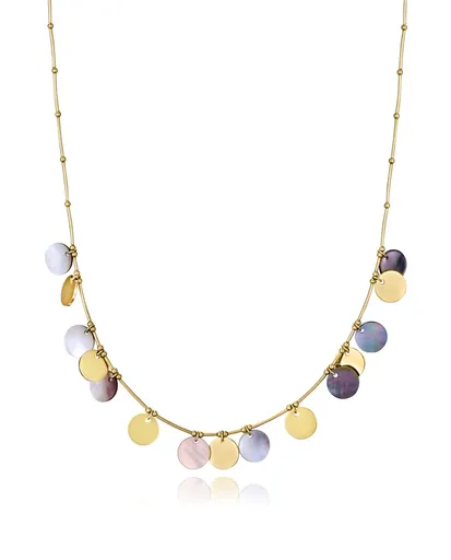 Viceroy Colier fermecător placat cu aur cu bănuți Chic 14182C01012