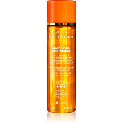 Institut Esthederm Adaptasun Golden Glow ulei stralucitor cu o protectie UV ridicata 125 ml