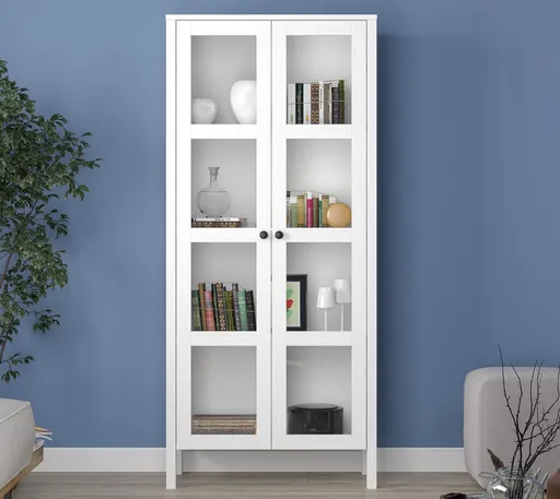 Corp biblioteca, Hanah Home, FRN-20032, 80x180x35 cm, Maro/Alb