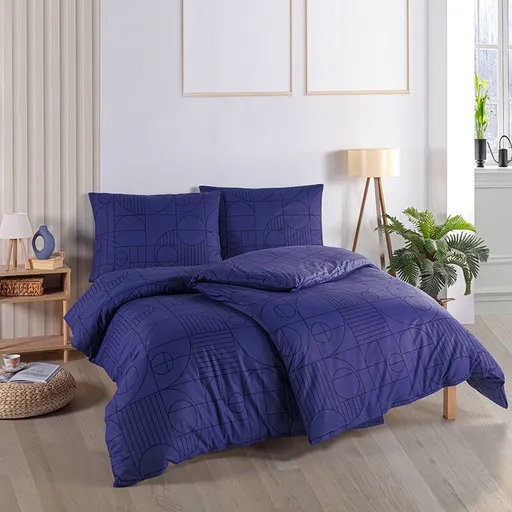BedTex Lenjerie de pat din bumbac Geo Future Dusk, 140 x 220 cm, 70 x 90 cm, 140 x 220 cm, 70 x 90 cm