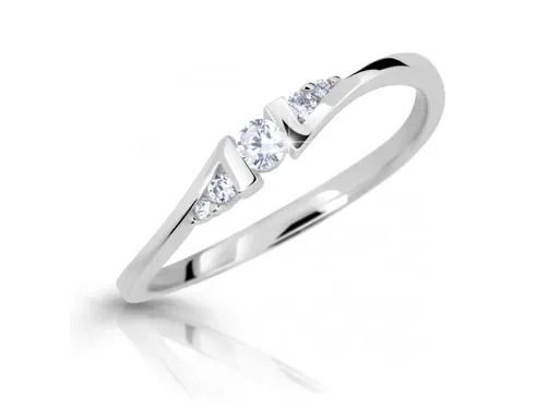 Cutie Jewellery Inel fermecător din aur alb cu zircon Z6720-3054-10-X-2 61 mm