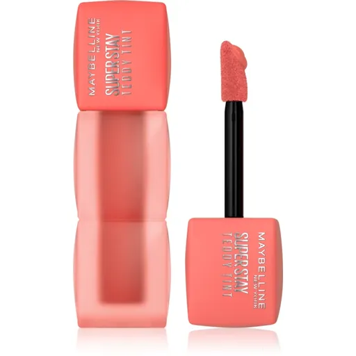 MAYBELLINE NEW YORK SuperStay Teddy Tint ruj cu persistență îndelungată cu efect mat culoare 25 Baby Tee 5 ml