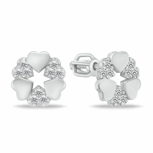 Brilio Silver Cercei originali din argint cu zirconi EA1124W