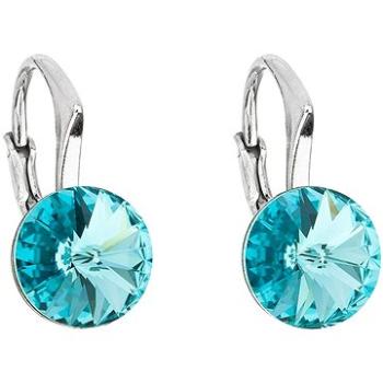 EVOLUTION GROUP 31229.3 lt. turquoise dekorovaná krystaly Swarovski® (Ag 925/1000, 1,6 g) (8590962318685)