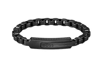 Hugo Boss Brățară neagră decentă Orlado 1580358M 19 cm