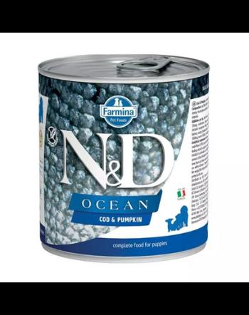FARMINA N&amp;D Oceean Dog Puppy Codfish, pumpkin 285 g  hrana umeda cu cod si dovleac pentru catei