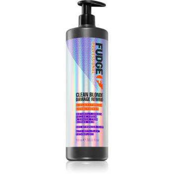 Fudge Clean Blonde Damage Rewind balsam nuanțator pentru par blond 1000 ml