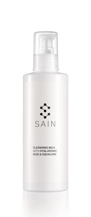 SAIN® Laptele demachiant pentru curățarea feței cu acid hialuronic și squalan (Cleansing Milk) 200 ml