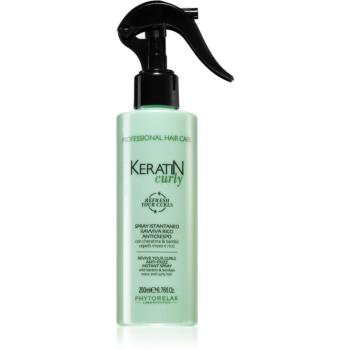 Phytorelax Laboratories Keratin Curly spray anti-electrizare pentru par ondulat si cret 200 ml