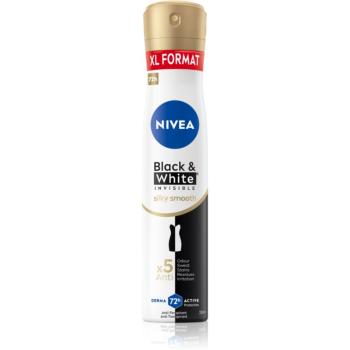 NIVEA Black & White Invisible Silky Smooth spray anti-perspirant pentru femei 200 ml