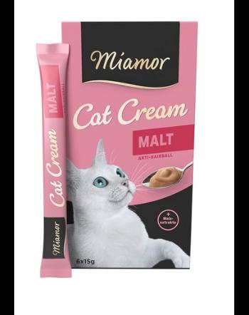 MIAMOR Cat Cream- Pasta pentru pisici, cu malt 6 x 15 ml