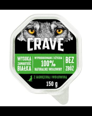 CRAVE Hrana umeda pentru caini, miel si vita 150 g x 14