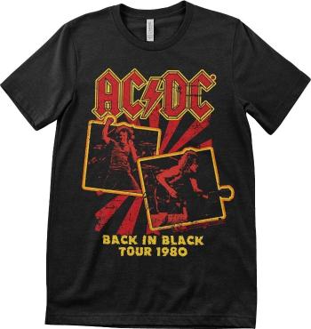 AC/DC Ing Back In Black Tour 1980 Unisex Black XL