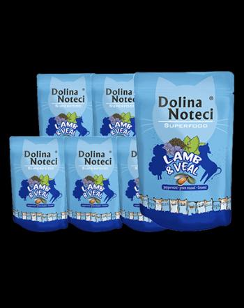 DOLINA NOTECI Superfood hrana umeda pentru pisici, cu miel si vitel 10x85g