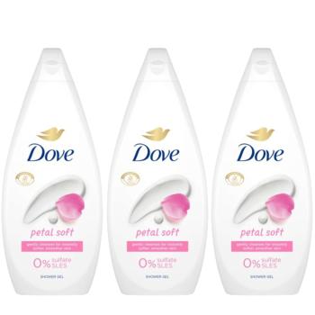 Dove Petal Soft Krémtusfürdő 3x720ml 