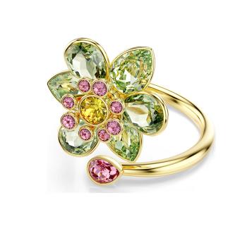 Swarovski Inel floare placat cu aur cu cristale Idyllia 5720297 55 mm