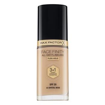 Max Factor Facefinity All Day Flawless Flexi-Hold 3in1 Primer Concealer Foundation SPF20 folyékony make-up 3 az 1-ben 33 30 ml