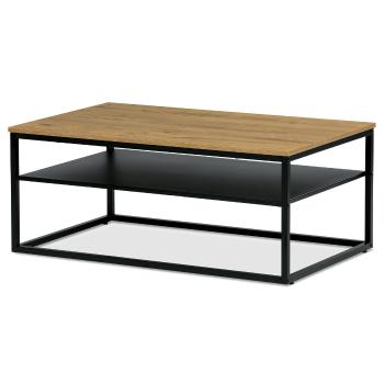 Masă de cafea industrială cu raft, 100 x 60 x 41cm