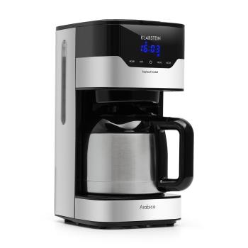 Klarstein Arabica 800W, aparat de cafea, EasyTouch Control, argintiu/negru