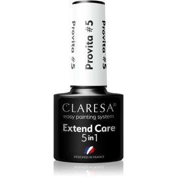 Claresa Extend Care 5 in 1 Provita baza gel pentru unghii efect regenerator culoare #5 5 g