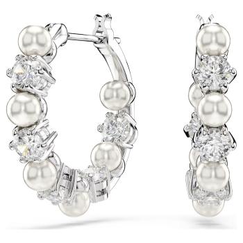 Swarovski Cercei rotunzi cu perle de cristal și zirconiu cubic Matrix 5709256