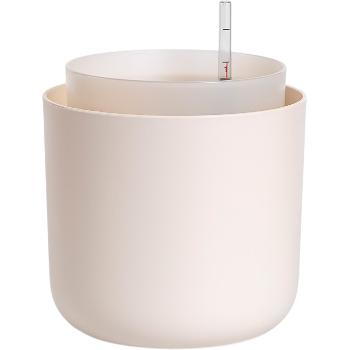 Ghiveci cu auto-irigare Plastia Tolita, bej, diam. 19 cm, crem deschis, diam. 19 cm