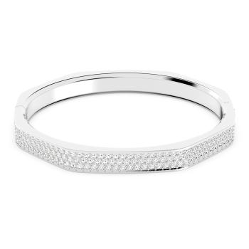 Swarovski Brățară solidă sclipitoare Dextera 5639201 XL (6,6 x 5,3 cm)