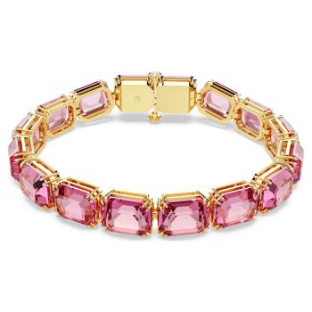 Swarovski Brățară tenis cu cristale roz Millenia 5683428