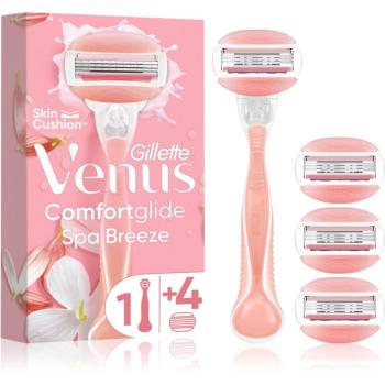 Gillette Venus ComfortGlide Spa Breeze Aparat de ras pentru femei + lame de rezervă 4 buc