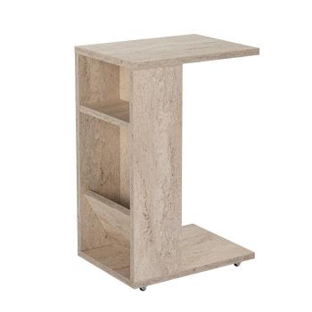 Masă de cafea Filinta Travertine, crem deschis