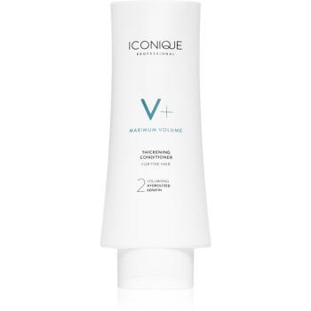 ICONIQUE Professional V+ Maximum volume Thickening Conditioner balsam pentru păr fin cu efect de volum 200 ml