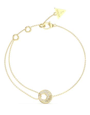 Guess Brățară placată cu aur pentru femei Blooming Summer JUBB05224JWYG 18.5 cm